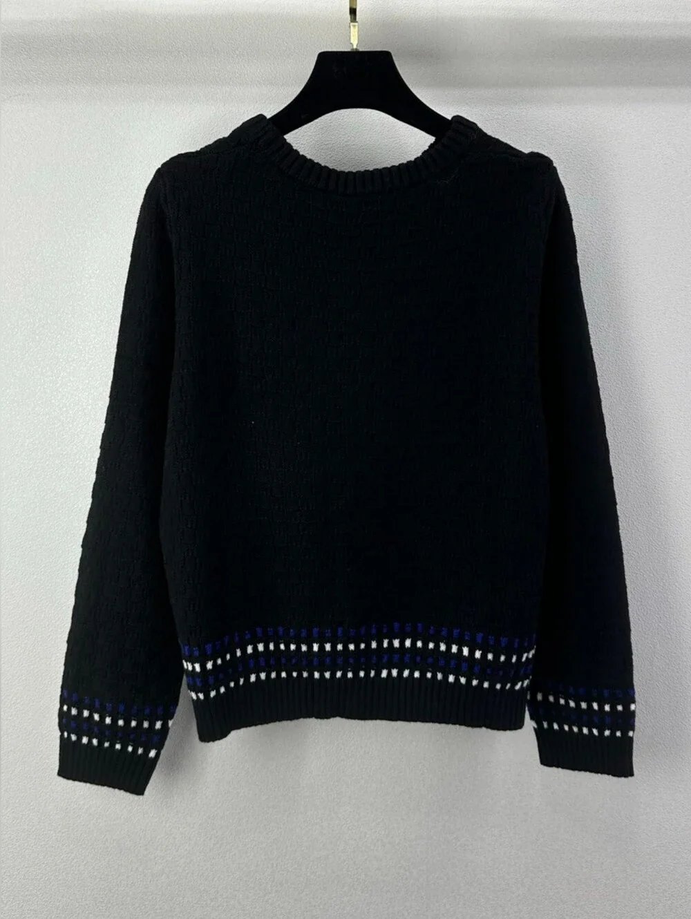CHANEL Black Crewneck Sweater